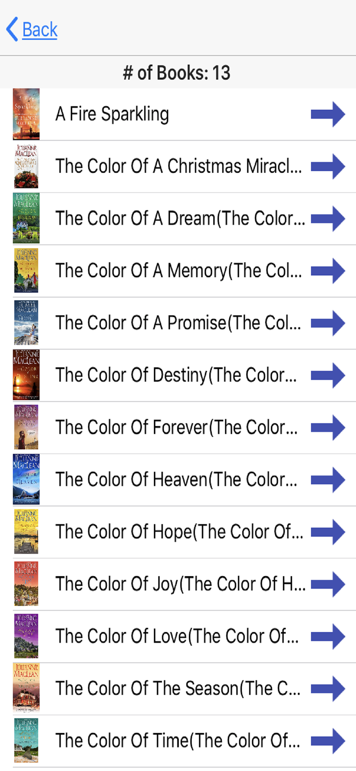 List of books by selected author