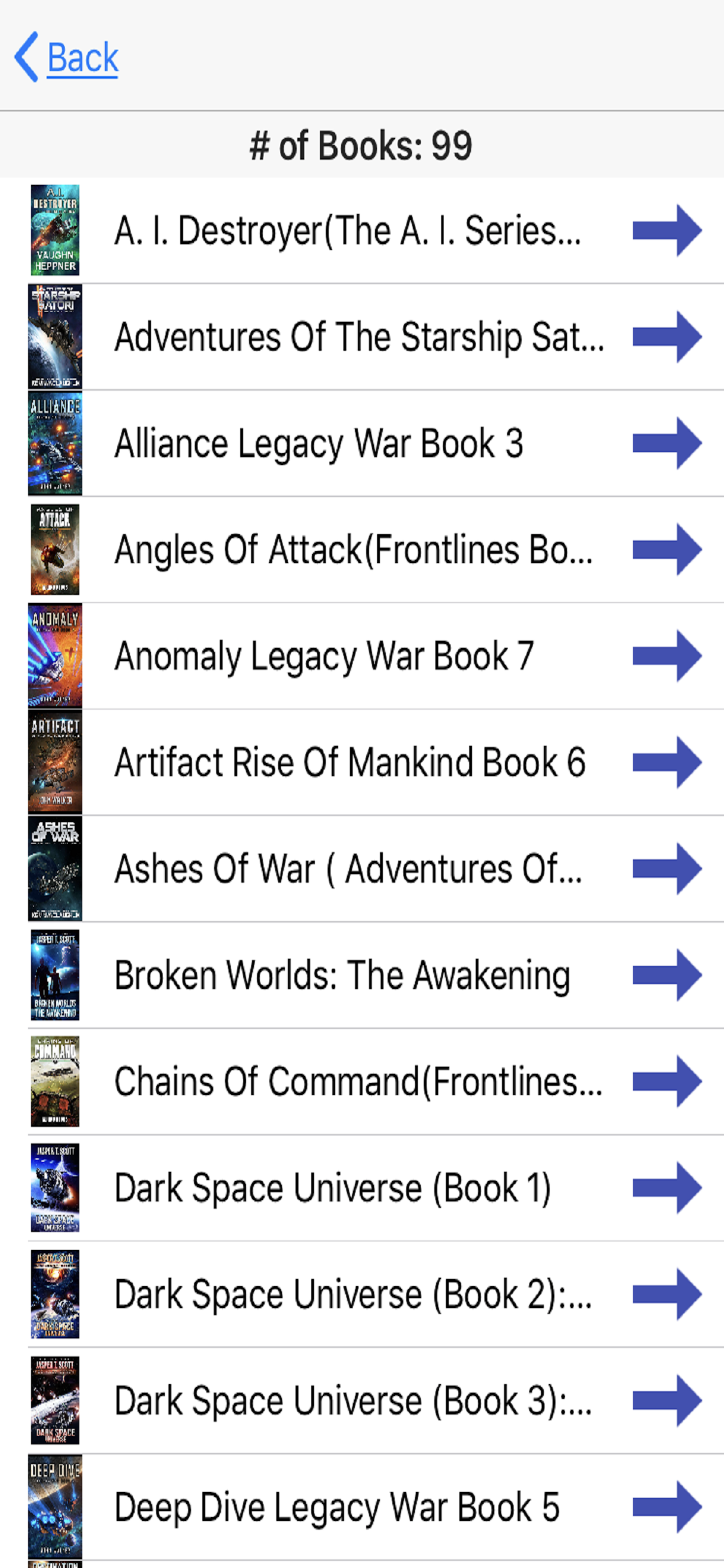 List of books by Genre